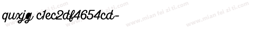 quxjg c1ec2df4654cd字体转换